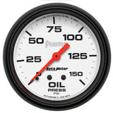 GAUGE; OIL PRESSURE; 2 5/8in.; 150PSI; MECHANICAL; PHANTOM