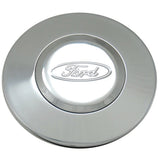 Ford Licensed Horn Button; Chrome; Ford®; Classic/Challenger Wheels;