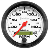 GAUGE; SPEEDO; 3 3/8in.; 160MPH; ELEC. PROGRAM W/LCD ODO; PHANTOM