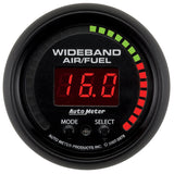 GAUGE; AIR/FUEL RATIO-PRO; 2 1/16in.; 10:1-20:1; DIGITAL W/PEAK/WARN; ES