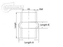 Load image into Gallery viewer, BOOST Products Silicone Coupler with Single Hump, 3-1/8&quot; ID, Blue