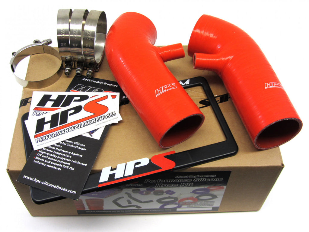 HPS Red Reinforced Silicone Post MAF Air Intake Hose Kit for Nissan 09-14 370Z 3.7L
