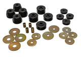 Body Cab Mount Set; Black; Performance Polyurethane;