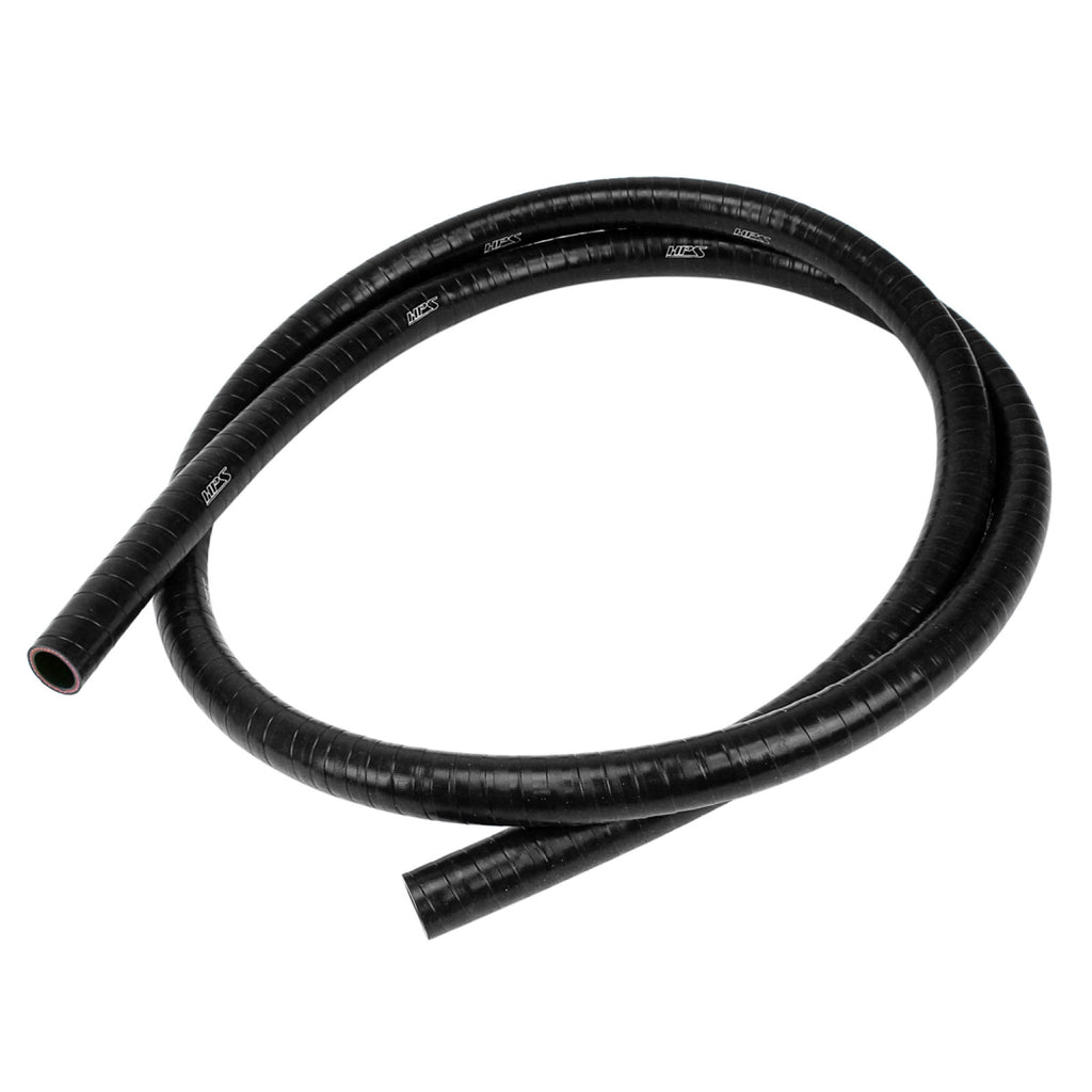 HPS 5/16" (8mm), FKM Lined Oil Resistant High Temperature Reinforced Silicone Hose, 9 Feet, Black