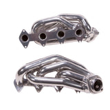 2005-2010 MUSTANG GT 1-5/8 SHORTY TUNED LENGTH HEADERS (POLISHED SILVER CERAMIC)