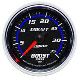 GAUGE; BOOST; 2 1/16in.; 35PSI; MECHANICAL; COBALT