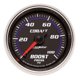 GAUGE; BOOST; 2 1/16in.; 100PSI; MECHANICAL; COBALT