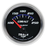 GAUGE; TRANSMISSION TEMP; 2 1/16in.; 100-250deg.F; ELECTRIC; COBALT