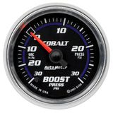 GAUGE; VAC/BOOST; 2 1/16in.; 30INHG-30PSI; DIGITAL STEPPER MOTOR; COBALT