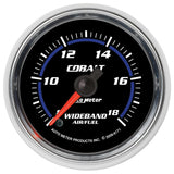 GAUGE; AIR/FUEL RATIO-WIDEBAND; ANALOG; 2 1/16in.; 8:1-18:1; STEPPER MOTOR; COBA