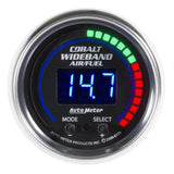 GAUGE; AIR/FUEL RATIO-PRO; 2 1/16in.; 10:1-20:1; DIGITAL W/PEAK/WARN; COBALT