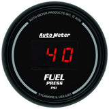 GAUGE; FUEL PRESSURE; 2 1/16in.; 100PSI; DIGITAL; BLACK DIAL W/RED LED