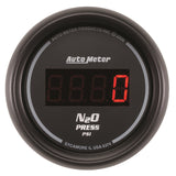 GAUGE; NITROUS PRESSURE; 2 1/16in.; 1600PSI; DIGITAL; BLACK DIAL W/RED LED