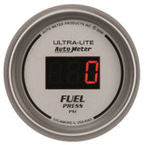 GAUGE; FUEL PRESSURE; 2 1/16in.; 100PSI; DIGITAL; SILVER DIAL W/RED LED