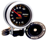 GAUGE; TACHOMETER; 3 3/4in.; 10K RPM; PEDESTAL W/PEAK MEMORY; PRO-COMP