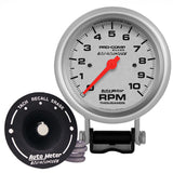 GAUGE; TACHOMETER; 3 3/4in.; 10K RPM; PEDESTAL W/PEAK MEMORY; ULTRA-LITE