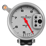 GAUGE; TACH; 5in.; 9K RPM; PEDESTAL W/QUICK LITE; DUAL RANGE W/PEAK MEMORY; UL