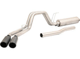 Black Elite Cat-Back Dual Sport Exhaust System; Stainless