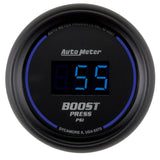 GAUGE; BOOST; 2 1/16in.; 60PSI; DIGITAL; BLACK DIAL W/BLUE LED