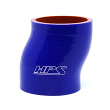 Load image into Gallery viewer, HPS 2.5&quot; ID , 3&quot; Long High Temp 4-ply Reinforced Silicone Offset Coupler Hose Blue (63mm ID , 76mm Length)