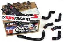 Load image into Gallery viewer, HPS Black Reinforced Silicone Radiator Hose Kit for KTM 2003 450 525 EXC