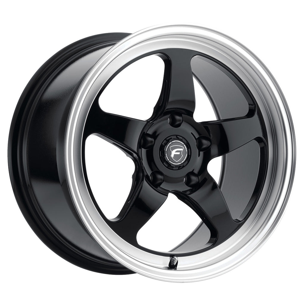 Forgestar 18x10 D5 Drag 5x114.3 ET22 BS6.4 Gloss BLK MACH 78.1 Wheel