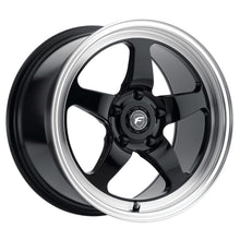 Load image into Gallery viewer, Forgestar 18x10 D5 Drag 5x114.3 ET22 BS6.4 Gloss BLK MACH 78.1 Wheel