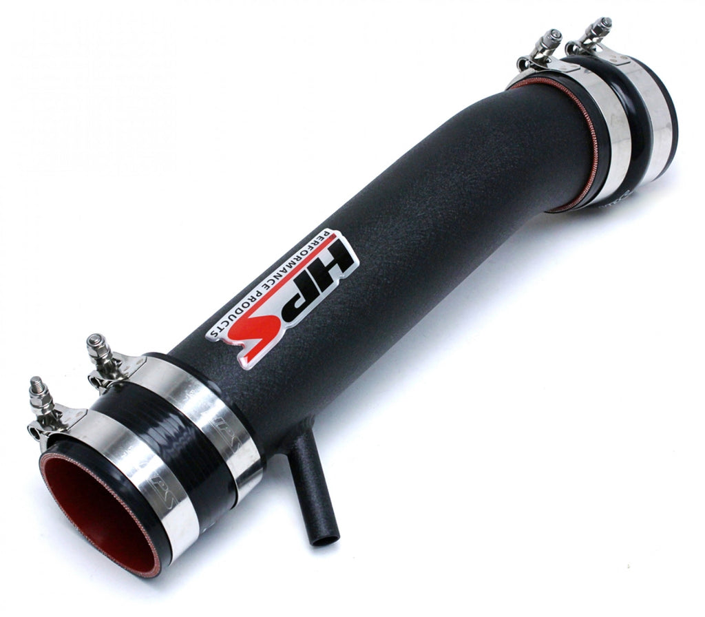 HPS Black Shortram Post MAF Air Intake Pipe Cool Short Ram SRI 27-560WB