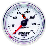 GAUGE; BOOST; 2 1/16in.; 35PSI; MECHANICAL; C2