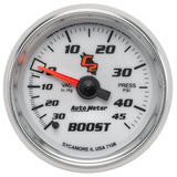 GAUGE; VAC/BOOST; 2 1/16in.; 30INHG-45PSI; MECHANICAL; C2