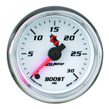 GAUGE; BOOST; 2 1/16in.; 30PSI; DIGITAL STEPPER MOTOR; C2