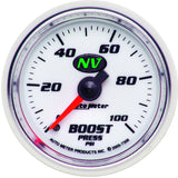 GAUGE; BOOST; 2 1/16in.; 100PSI; MECHANICAL; NV