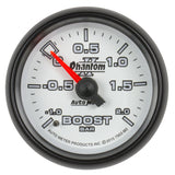 GAUGE; VAC/BOOST; 2 1/16in.;-1-+2 BAR; MECHANICAL; PHANTOM II