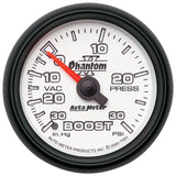 GAUGE; VAC/BOOST; 2 1/16in.; 30INHG-30PSI; MECHANICAL; PHANTOM II