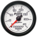 GAUGE; BOOST; 2 1/16in.; 35PSI; MECHANICAL; PHANTOM II