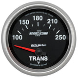 GAUGE; TRANSMISSION TEMP; 2 5/8in.; 100-250deg.F; ELECTRIC; SPORT-COMP II