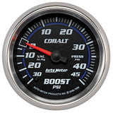 GAUGE; VAC/BOOST; 2 5/8in.; 30INHG-45PSI; MECHANICAL; COBALT