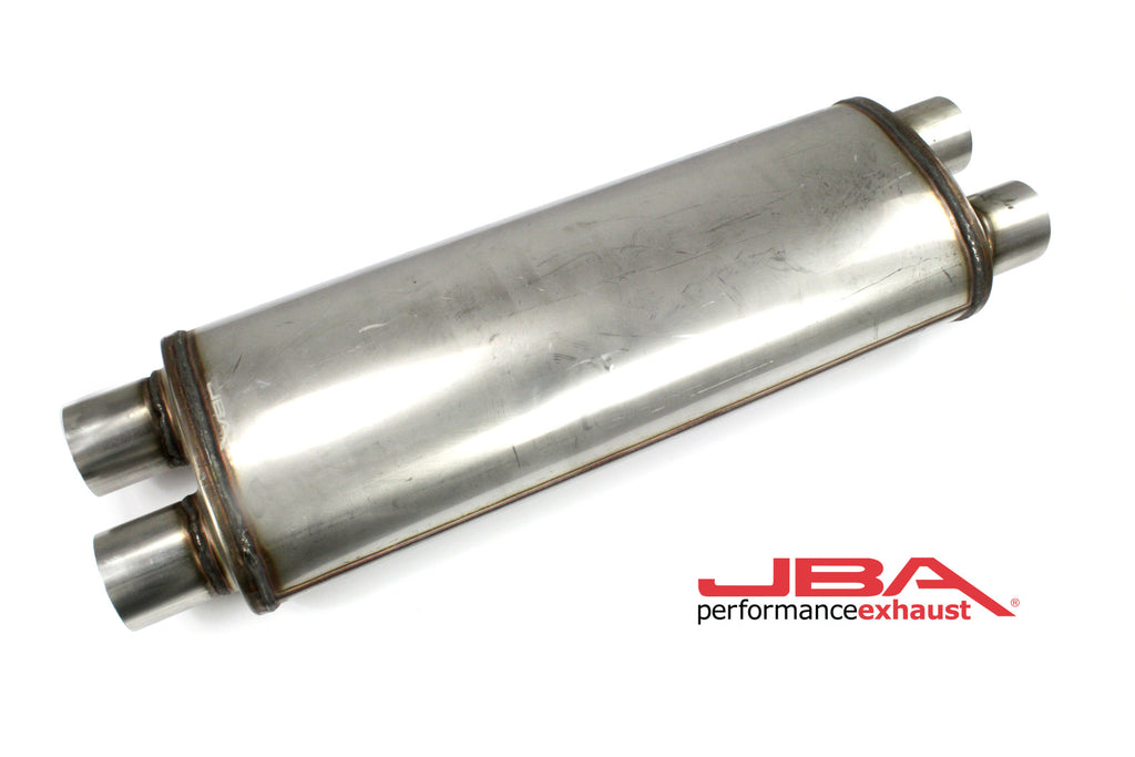 JBA Performance Perf Core Straight Through Muffler 2.5" 304SS Dual/Dual