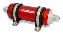 Load image into Gallery viewer, Fuelab 85821-2 In-Line Fuel Filter, Long with Integrated Check Valve 75 micron