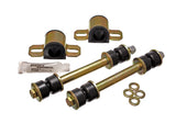 Sway Bar Bushing Set; Black; Front; Bar Dia. 23mm; Performance Polyurethane;