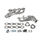 1999-2013 GM TRUCK/SUV 4.8L 5.3L 1-3/4 SHORTY HEADERS (POLISHED SILVER CERAMIC)