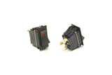 Rocker Switch; On/Off; Amber Light;