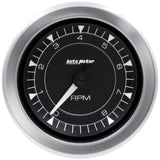 GAUGE; TACHOMETER; 3 3/8in.; 8K RPM; IN-DASH; CHRONO