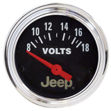 GAUGE; VOLTMETER; 2 1/16in.; 18V; ELEC; JEEP