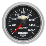 GAUGE; BRAKE PRESS; 2 1/16in.; 1600PSI; DIGITAL STEPPER MOTOR; CHEVY GOLD BOWTIE