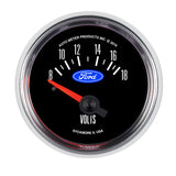 GAUGE; VOLTMETER; 2 1/16in.; 18V; ELEC; FORD RACING