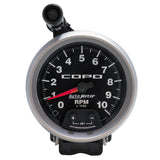 GAUGE; TACHOMETER; 3 3/4in.; 10K RPM; PEDESTAL W/EXT. QUICK-LITE; COPO