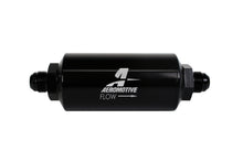 Load image into Gallery viewer, Aeromotive Filter, In-Line, 10-m Microglass Element, AN-08 Male, Bright-Dip Black, 2&quot; OD