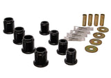 Control Arm Bushing Set; Black; Front; Performance Polyurethane;