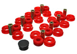 Control Arm Bushing Set; Red; Rear; Performance Polyurethane;